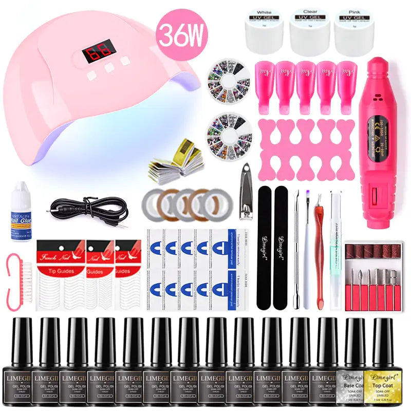 UV Gel nail kit