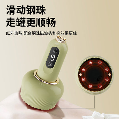 Cross-Border Negative Pressure Cupping Device Electric Meridian Brush Household Scraping Instrument Massage Artifact Walking Cupping and Scraping All-In-One Machine