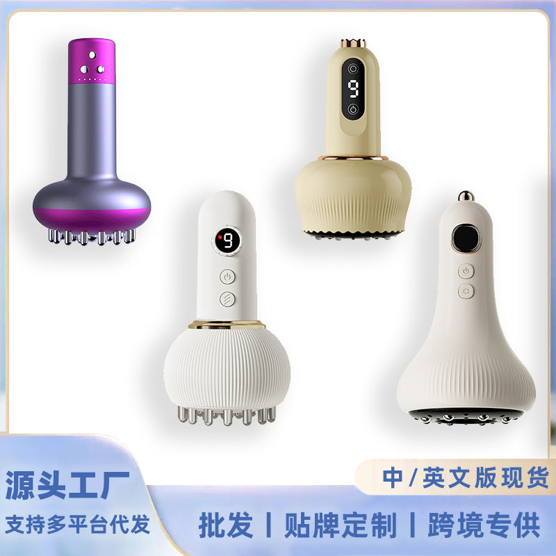 Cross-Border Negative Pressure Cupping Device Electric Meridian Brush Household Scraping Instrument Massage Artifact Walking Cupping and Scraping All-In-One Machine